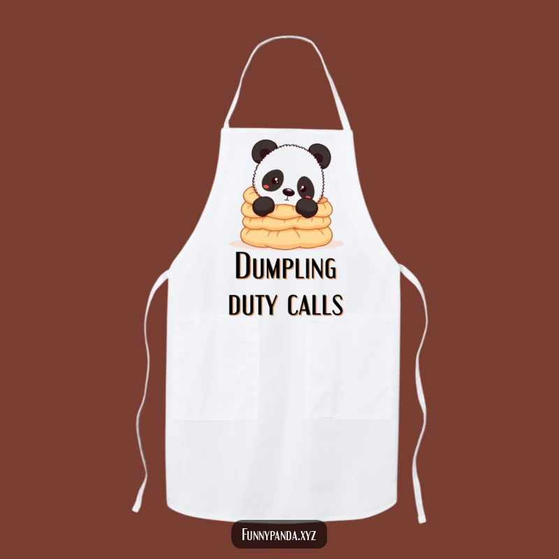 Funny Panda & Dumplings Apron: Cook with Hilarious Appetite