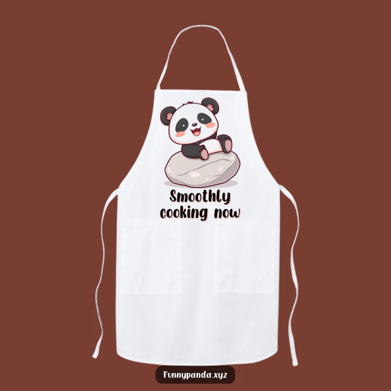 Funny Kawaii Panda Sliding Apron: Joyful Kitchen Wear, Chef Gift Idea