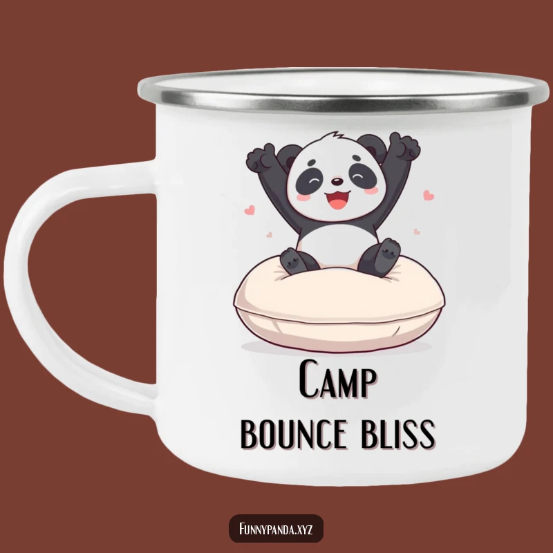 Funny Panda Bouncing Cushion Camping Mug: Hilarious Sips on the Go