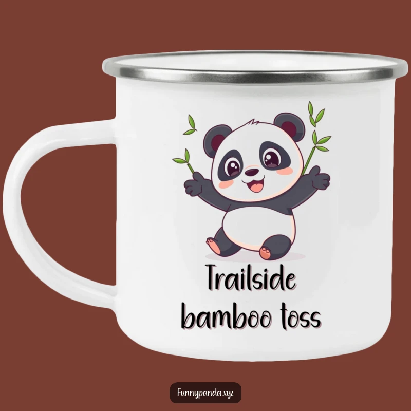 Funny Panda Juggling Bamboo Camping Mug: Hilarious Sips Around the Fire