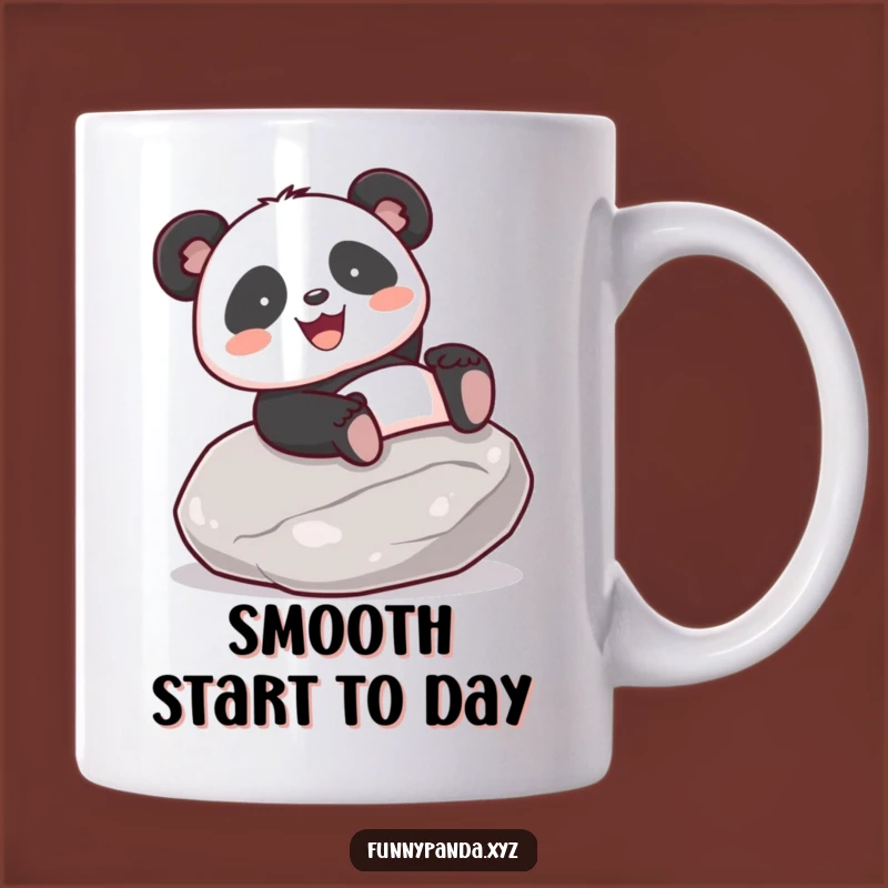 Funny Kawaii Panda Sliding Mug: Joyful Bamboo Bear Gift for Happy Mornings