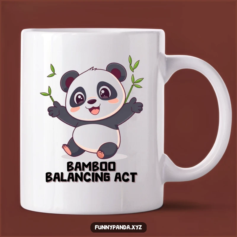 Funny Panda Juggling Bamboo Mug: A Hilarious Gift for Bamboo Lovers