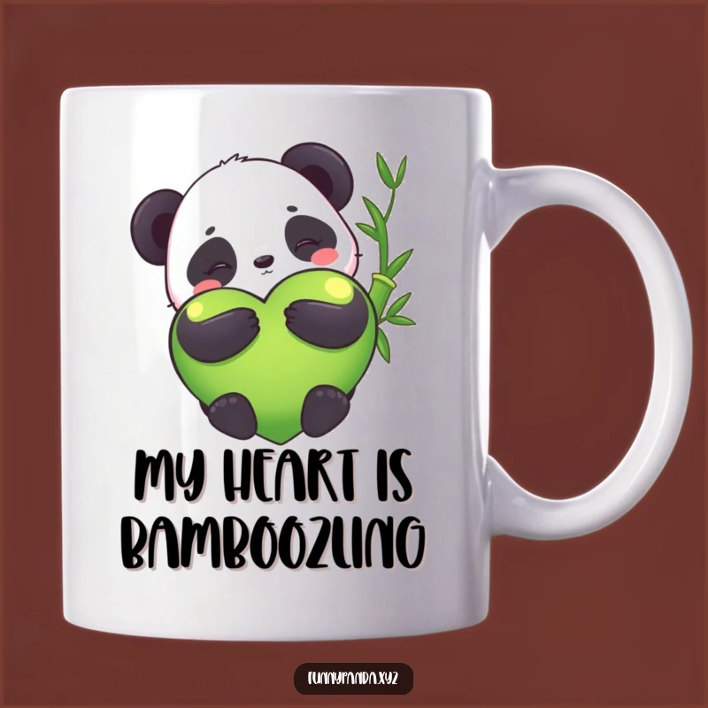 Funny Kawaii Panda Hugging Bamboo Heart Mug: The Ultimate Cute and Funny Gift