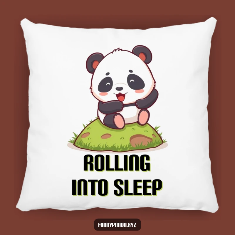 Funny Chubby Panda Pillow: Cozy Hill Roll Comfort, A Hilarious Gift!