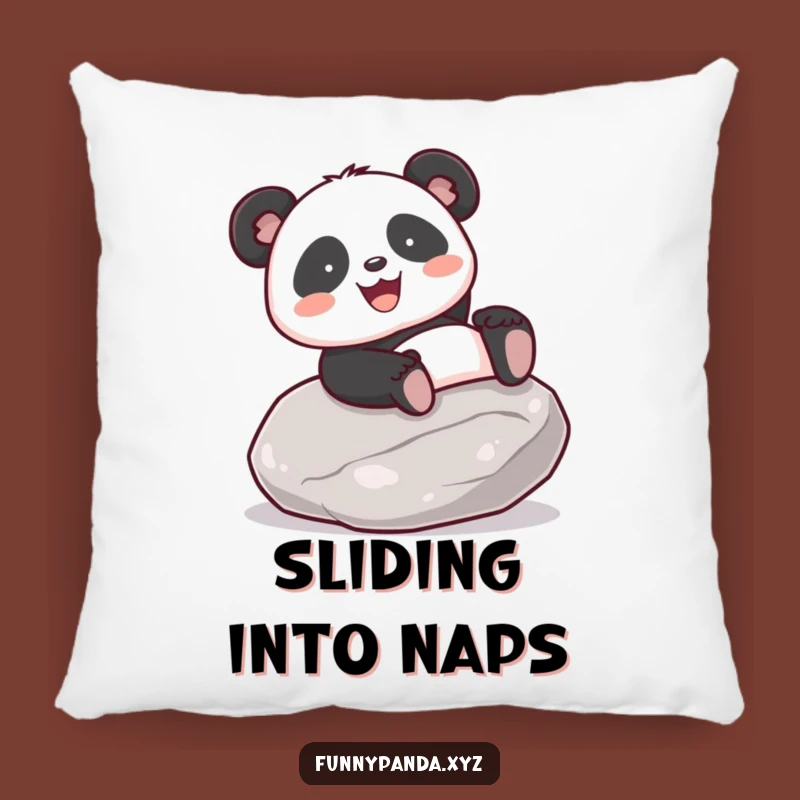 Cozy Funny Kawaii Panda Sliding Pillow: Soft & Joyful Bear Accent Decor Gift