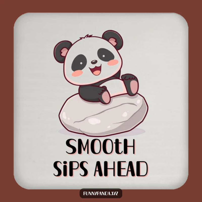 Funny Kawaii Panda Sliding Coaster Set: Joyful Bear Table Protection Gift