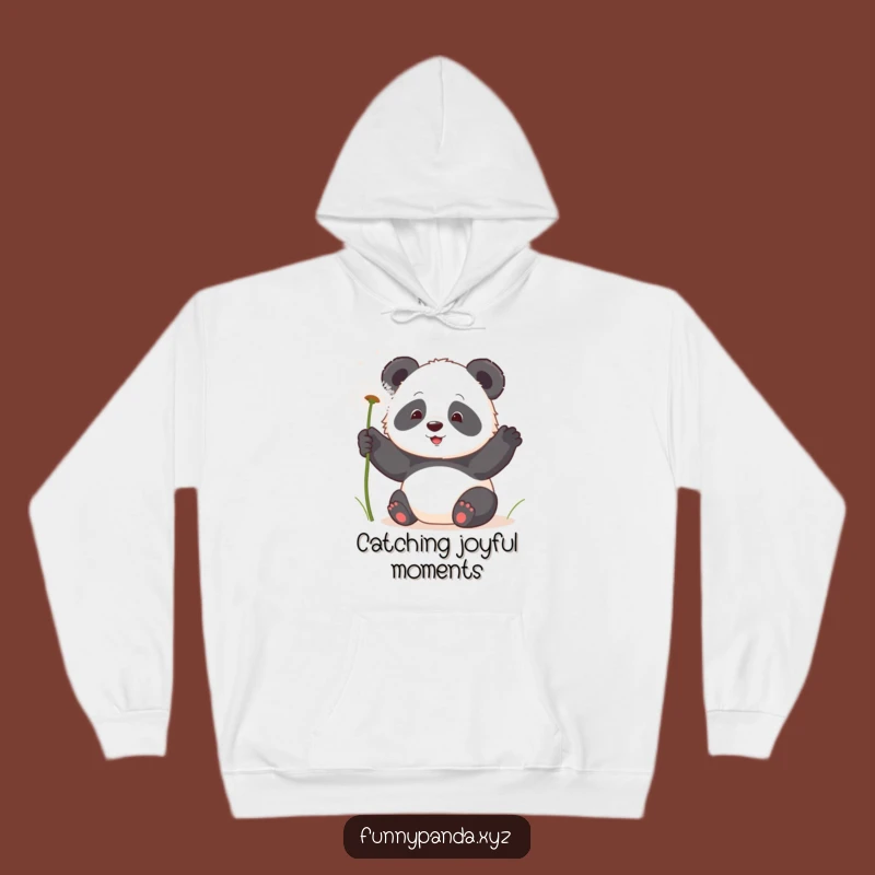 Cozy Funny Kawaii Panda Dandelion Hoodie: Warm & Playful Bear Apparel Gift