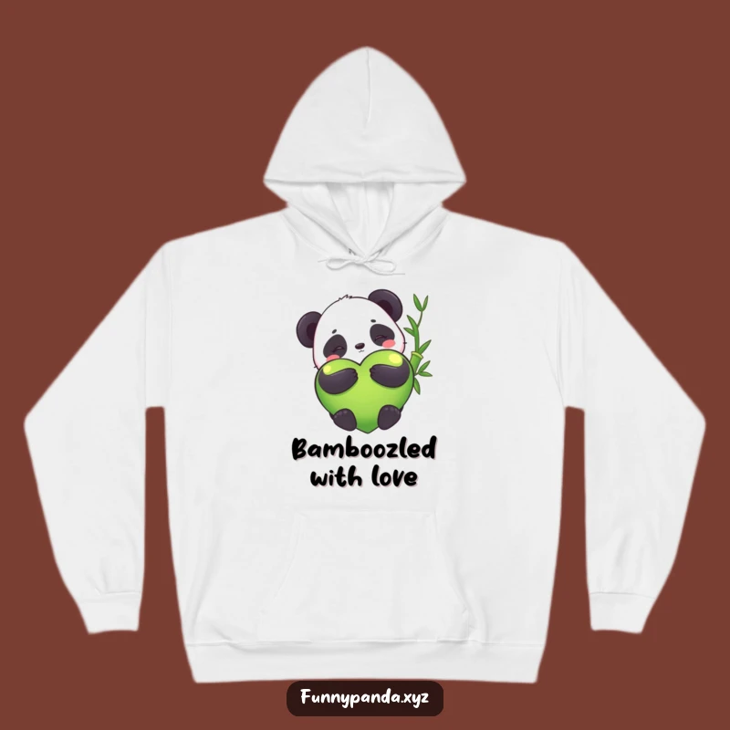 Cozy Funny Kawaii Panda Bamboo Heart Hoodie: Ultimate Warmth and Hilarious Charm