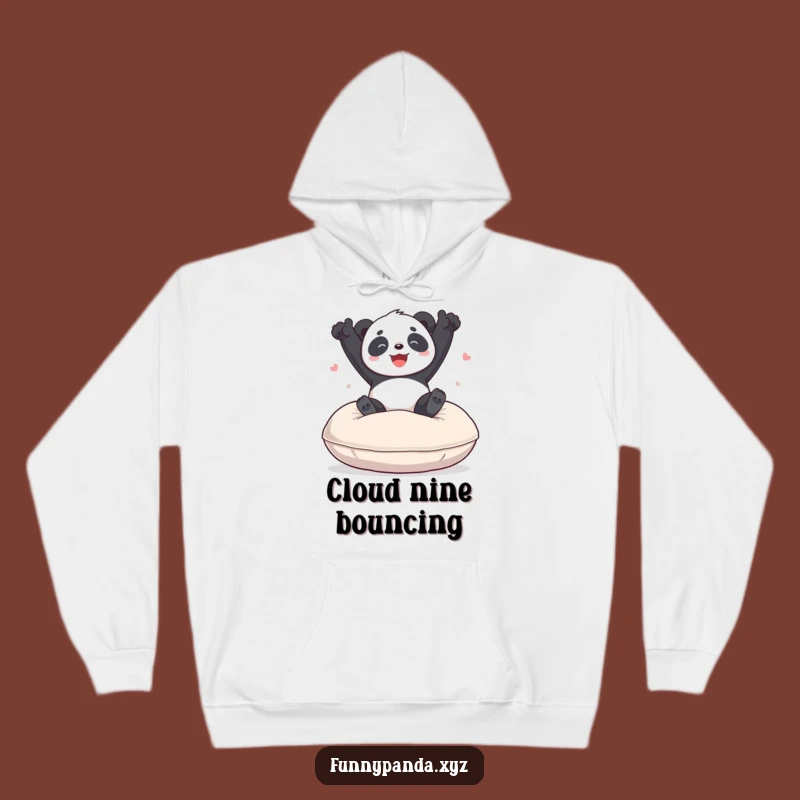 Cozy Funny Panda Bouncing Cushion Hoodie: Warmth and Hilarious Fun Guaranteed