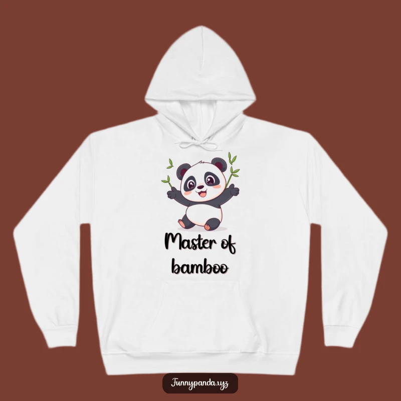 Cozy Funny Panda Juggling Bamboo Hoodie: Stay Warm with Hilarious Style