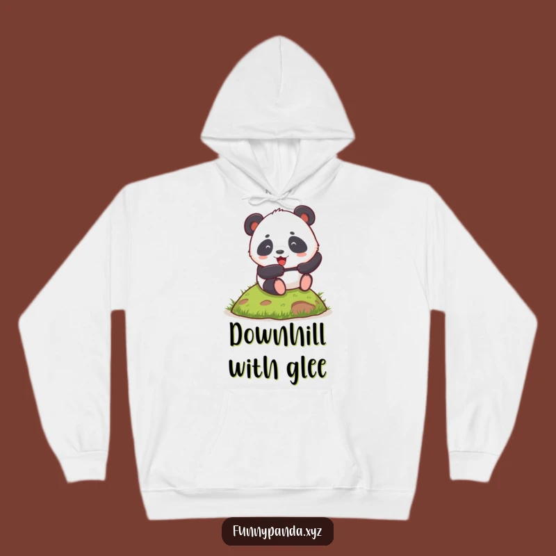 Funny Chubby Panda Hoodie: Cozy Hill Roll, Warm and Hilarious Comfort!