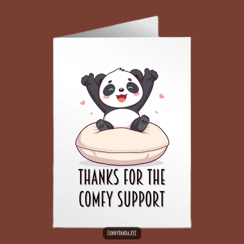 Free Printable Panda Thank You Card: Bouncy Gratitude Downloadable Gift