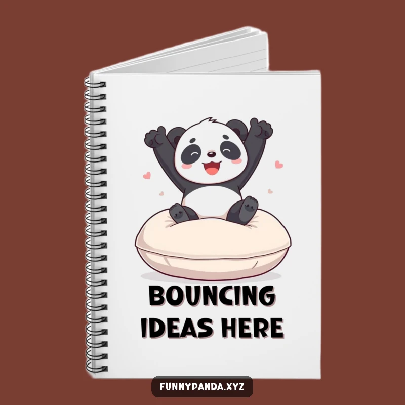 Funny Panda Bouncing Cushion Notebook: Jot Down Ideas with Hilarious Glee