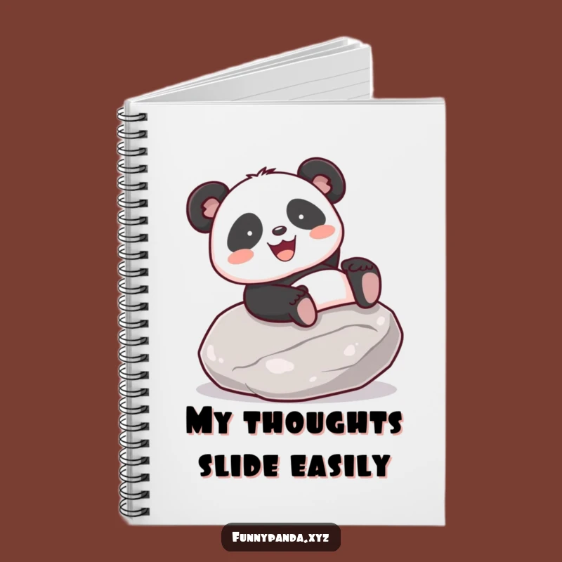Funny Kawaii Panda Sliding Notebook: Joyful Journal, Perfect Gift for Students