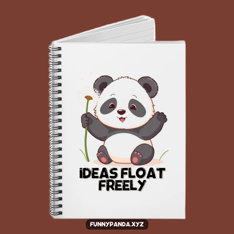 Funny Kawaii Panda Dandelion Notebook: Playful Journal, Perfect Gift for Dreamers