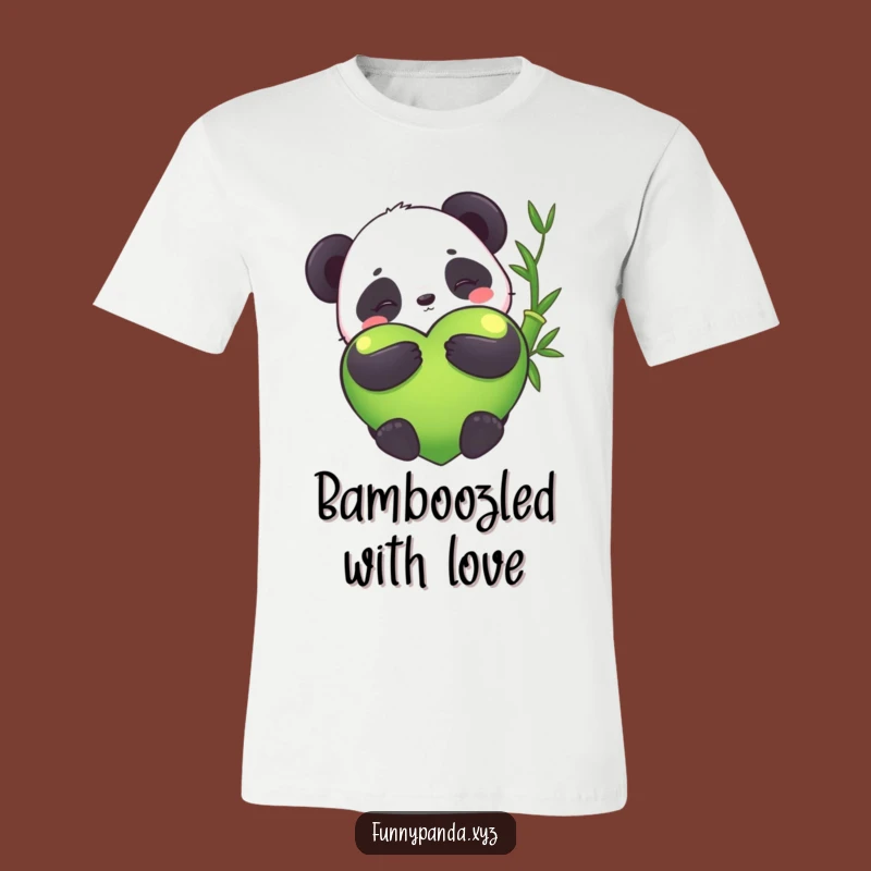 Funny Kawaii Panda Bamboo Heart T-Shirt: Adorable Comfort and Hilarious Style