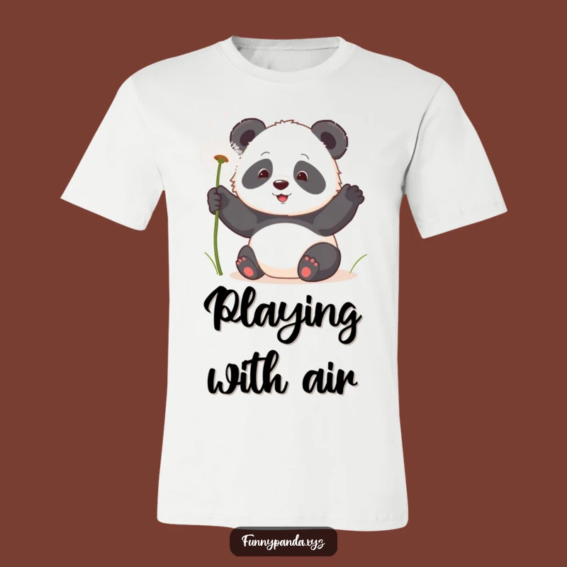 Funny Kawaii Panda Dandelion Tee: Playful Bear Graphic Shirt, Cute Gift Idea