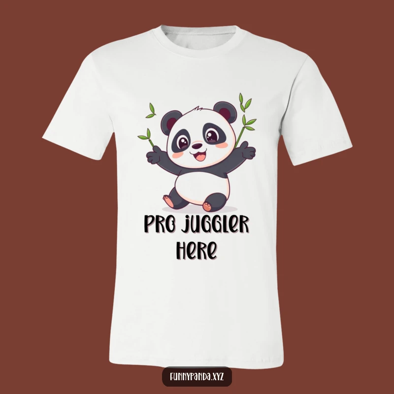 Funny Panda Juggling Bamboo T-Shirt: Express Your Playful Side with Humor